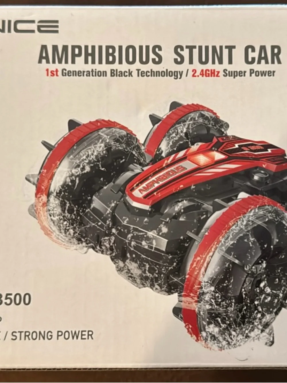 Red Amphibious Stunt Car for Kids